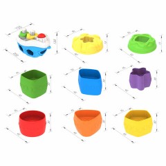 Игра-сортер дидактическая "Кораблик", пластиковая, 4 формочки, 6 вставок, НОРДПЛАСТ, 1300 - фото 3