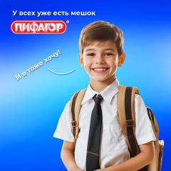 Мешок для обуви ПИФАГОР, 1 отделение, 40х32 см, синий, 271617 Мешок для обуви ПИФАГОР, 1 отделение, 40х32 см, синий, 271617 - фото 11