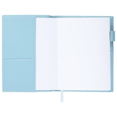 Ежедневник недатированный В6 130х185 мм BRAUBERG "Glam", под кожу, 160 л., голубой, 116220 - фото 6