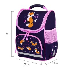 Ранец ПИФАГОР BASIC, 1 отделение, 3 кармана, эргономичная спинка, "Playing foxes", 35х28х18 см, 273136 Ранец ПИФАГОР BASIC, 1 отделение, 3 кармана, эргономичная спинка, "Playing foxes", 35х28х18 см, 273136 - фото 10
