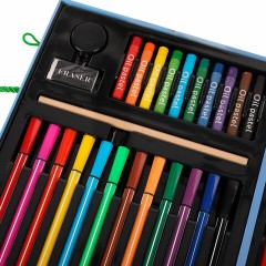 Набор ЮНОГО ХУДОЖНИКА "ОРЕЛ" для рисования и творчества в кейсе ЮНЛАНДИЯ, 75 предметов, 665674 - фото 4