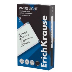 Маркер стираемый для белой доски, ЧЕРНЫЙ, ERICH KRAUSE "W-170 Light", круглый наконечник, 2,5 мм, 63567 - фото 8