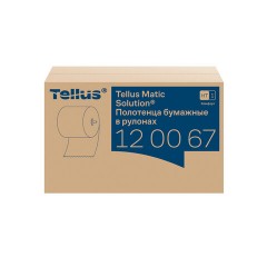 Полотенца бумажные рулонные 150 м, Tellus/TORK Matic (Система H1) ADVANCED, 2-слойные, белые, КОМПЛЕКТ 6 рулонов, 120067 - фото 2