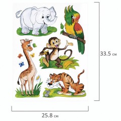 Украшение для окон и стекла ЗОЛОТАЯ СКАЗКА "Забавные зверюшки 4", 25,8х33,5 см, ПВХ, 591238 Украшение для окон и стекла ЗОЛОТАЯ СКАЗКА "Забавные зверюшки 4", 25,8х33,5 см, ПВХ, 591238 - фото 3