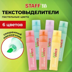 Набор текстовыделителей 6 ПАСТЕЛЬНЫХ ЦВЕТОВ, STAFF "EVERYDAY HL-707", линия 1-5 мм, скошенный наконечник, 152551 Набор текстовыделителей 6 ПАСТЕЛЬНЫХ ЦВЕТОВ, STAFF "EVERYDAY HL-707", линия 1-5 мм, скошенный наконечник, 152551 - фото 16