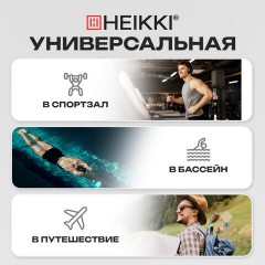 Сумка спортивная HEIKKI MOVE RENOWNED (ХЕЙКИ), отделение для обуви, черная, 28x51x26 см, 273909 - фото 19
