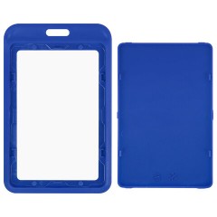 Бейдж вертикальный (85х54 мм), синий, МАТОВАЯ ПОВЕРХНОСТЬ, BRAUBERG EXTRA, 238814 - фото 3