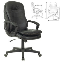 Кресло офисное BRABIX PREMIUM "Omega EX-589", экокожа, черное, 532094 - фото 2