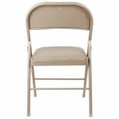 Стулья складные BRABIX "Golf Plus CF-003" КОМФОРТ, КОМПЛЕКТ 4шт., бежевый каркас, кожзам бежевый, 533033 - фото 5