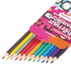 Карандаши цветные кросс-серия МОНСТРИКИ, 12 цветов, трехгранные, BRAUBERG, 182112 - фото 5