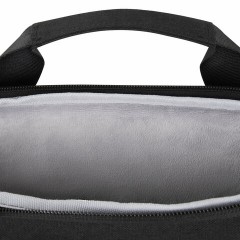 Сумка портфель HEIKKI PROFITABLE (ХЕЙКИ) с отделением для ноутбука 14", 2 кармана, черная, 26х36х3 см, 272598 - фото 10