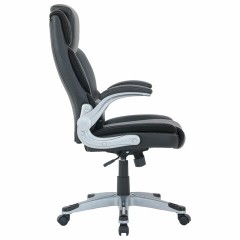 Кресло BRABIX PREMIUM "Phantom EX-553", рециклированная кожа, регулируемый подголовник, черное, 532940 - фото 3