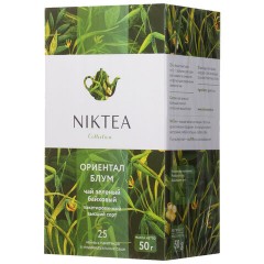 Чай NIKTEA "Ориентал Блум" зеленый, 25 пакетиков в конвертах по 2 г, TALTHA-DP0056 Чай NIKTEA "Ориентал Блум" зеленый, 25 пакетиков в конвертах по 2 г, TALTHA-DP0056 - фото 2