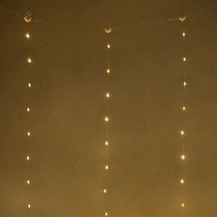 Электрогирлянда-занавес комнатная вид: "Штора", 3х3 м, 300 LED, тёплый белый, USB, ЗОЛОТАЯ СКАЗКА, 592556 - фото 8