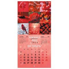 Календарь настенный перекидной 2026 г., BRAUBERG, 12 листов, 28,5х28,5 см, "Color set", 116936 - фото 13