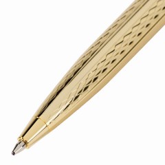 Ручка подарочная шариковая GALANT "Graven Gold", корпус золотистый с гравировкой, золотистые детали, пишущий узел 0,7 мм, синяя, 140466 Ручка подарочная шариковая GALANT "Graven Gold", корпус золотистый с гравировкой, золотистые детали, пишущий узел 0,7 мм, синяя, 140466 - фото 5