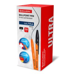 Ручка шариковая BRAUBERG "ULTRA ORANGE", ЧЕРНАЯ, узел 0,7 мм, чернила ГЕРМАНИЯ, наконечник ШВЕЙЦАРИЯ, 143563 - фото 9