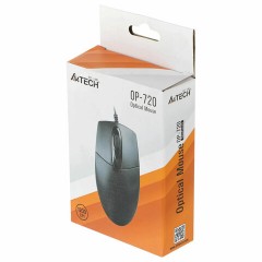 Мышь проводная A4TECH OP-720, USB, 2 кнопки + 1 колесо-кнопка, оптическая, черная, 513289 Мышь проводная A4TECH OP-720, USB, 2 кнопки + 1 колесо-кнопка, оптическая, черная, 513289 - фото 4