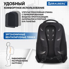 Рюкзак BRAUBERG FUNCTIONAL с отделением для ноутбука, 2 отделения, нагрудный ремешок, "Impulse", 46х16х32 см, 229875 Рюкзак BRAUBERG FUNCTIONAL с отделением для ноутбука, 2 отделения, нагрудный ремешок, "Impulse", 46х16х32 см, 229875 - фото 9