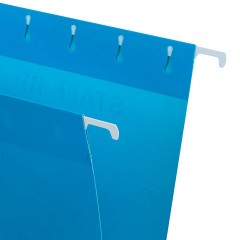 Подвесные папки А4/Foolscap (404х240 мм) до 80 л., КОМПЛЕКТ 10 шт., синие, картон, STAFF, 270933 Подвесные папки А4/Foolscap (404х240 мм) до 80 л., КОМПЛЕКТ 10 шт., синие, картон, STAFF, 270933 - фото 3
