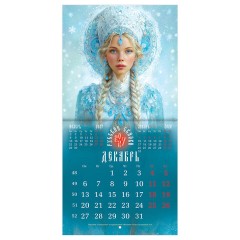 Календарь настенный перекидной 2027 г., BRAUBERG, 12 листов, 21,4х42,8 см, МИНИ, "Сказки", 118435 - фото 15