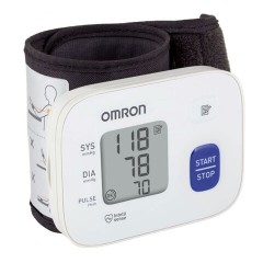 Тонометр OMRON RS2 (HEM-6121-RU), манжета 13,5-21,5 см, автоматический, на запястье, питание 2хААА - фото 1