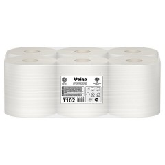 Бумага туалетная д/дисп Veiro Q2 Basic 1сл сер вторич 200м 12рул/уп T102 - фото 2