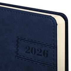Ежедневник датированный 2026 А5 138x213 мм, BRAUBERG "Imperial", под кожу, синий, 117062 - фото 3