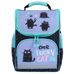 Ранец ПИФАГОР BASIC, 1 отделение, 3 кармана, эргономичная спинка, "Funny cats", 35х28х18 см, 273135 Ранец ПИФАГОР BASIC, 1 отделение, 3 кармана, эргономичная спинка, "Funny cats", 35х28х18 см, 273135 - фото 2