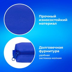 Пенал-тубус ПИФАГОР на молнии, текстиль, синий, 20х5 см, 104391 Пенал-тубус ПИФАГОР на молнии, текстиль, синий, 20х5 см, 104391 - фото 11