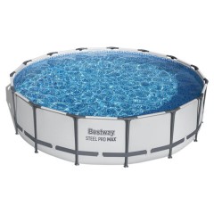 Каркасный бассейн, фильтр-насос 3028 л/ч, лестница, тент "Steel Pro Max" 457х107 см, 14970 л, усиленный каркас, BESTWAY, 56488 - фото 8