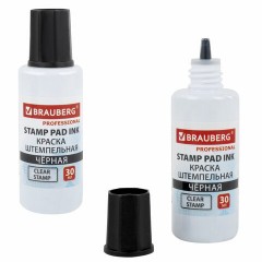 Краска штемпельная BRAUBERG PROFESSIONAL, clear stamp, черная, 30 мл, на водной основе, 227983 Краска штемпельная BRAUBERG PROFESSIONAL, clear stamp, черная, 30 мл, на водной основе, 227983 - фото 4