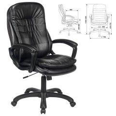 Кресло офисное BRABIX PREMIUM "Omega EX-589", экокожа, черное, 532094 Кресло офисное BRABIX PREMIUM "Omega EX-589", экокожа, черное, 532094 - фото 2