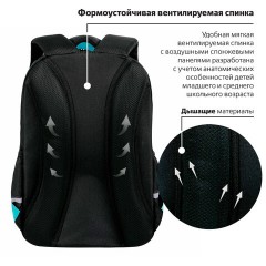 Рюкзак BRAUBERG MOTION, 2 отделения, 3 кармана, "Get away", СВЕТООТРАЖАЮЩИЙ ПРИНТ, 41х28х17 см, 273117 Рюкзак BRAUBERG MOTION, 2 отделения, 3 кармана, "Get away", СВЕТООТРАЖАЮЩИЙ ПРИНТ, 41х28х17 см, 273117 - фото 12
