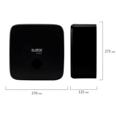 Диспенсер для полотенец LAIMA PROFESSIONAL PREMIUM BLACK (Система H3), V-сложения, черный, ABS-пластик, 609523 - фото 8