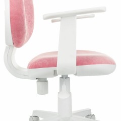 Кресло детское BRABIX "Fancy MG-201W", с подлокотниками, пластик белый, ткань вельветовая, розовое, 533009 - фото 8
