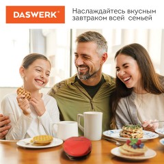 Электровафельница антипригарная для венских и бельгийских вафель, d12,5см, 550 Вт, DASWERK, WM-2, 455522 Электровафельница антипригарная для венских и бельгийских вафель, d12,5см, 550 Вт, DASWERK, WM-2, 455522 - фото 7