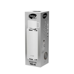 Термос 0,75 л JOYLUX (ДЖОЙЛЮКС) ULTRA, нержавеющая сталь SUS316, крышка/кружка, питейник, сито, белый матовый, 700315 - фото 5