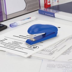 Степлер №24/6, №26/6 BRAUBERG "UNIVERSAL", до 30 листов, на 100 скоб, синий, 272718 - фото 7