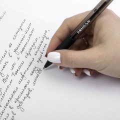 Ручка шариковая масляная с грипом PENSAN "Sign-Up", ЧЕРНАЯ, 1 мм, линия письма 0,8 мм, 2410/12 Ручка шариковая масляная с грипом PENSAN "Sign-Up", ЧЕРНАЯ, 1 мм, линия письма 0,8 мм, 2410/12 - фото 8