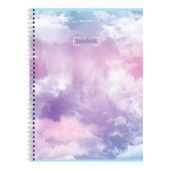 Тетрадь А4, 80 л., BRAUBERG, гребень, клетка, глянцевый лак, "CLOUD", 404053 - фото 7