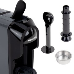 Кофемашина капсульная 3 в 1 для молотого кофе и капсул DOLCE GUSTO и NESPRESSO, SONNEN CM510G, 1450 Вт, 0,6 л, графит, 457339 - фото 7