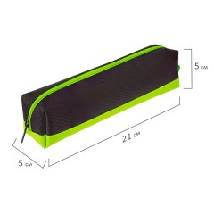 Пенал-косметичка BRAUBERG, мягкий, "Black&Bright", черно-зеленый, 21х5х5 см, 229005 Пенал-косметичка BRAUBERG, мягкий, "Black&Bright", черно-зеленый, 21х5х5 см, 229005 - фото 9
