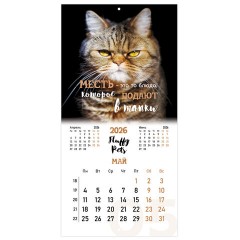Календарь настенный перекидной 2026 г., BRAUBERG, 12 листов, 28,5х28,5 см, "Милые котики", 116929 - фото 8