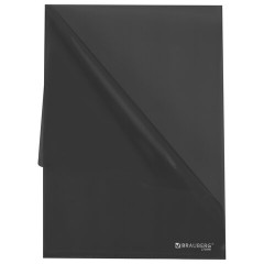 Папка-уголок прозрачная А4 BRAUBERG UNIVERSAL, черная, 0,10 мм, со штрихкодом, 273046 - фото 3