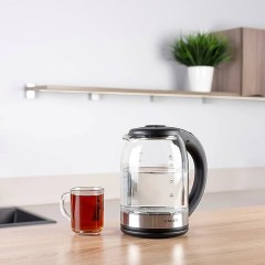 Чайник SCARLETT SC-EK27G10, 1,7 л, 1800 Вт, закрытый нагревательный элемент, стекло, черный Чайник SCARLETT SC-EK27G10, 1,7 л, 1800 Вт, закрытый нагревательный элемент, стекло, черный - фото 6