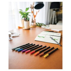 Фломастеры BIC "Intensity", 12 ЦВЕТОВ, вентилируемый колпачок, европодвес, 978004 - фото 4