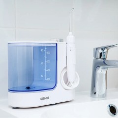 Ирригатор для полости рта KITFORT КТ-2914, стационарный, емкость резервуара 1 л, 6 насадок, белый - фото 8