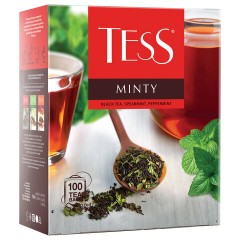 Чай TESS "Minty" черный с мятой, 100 пакетиков в конвертах по 1,5 г, 1663-09 - фото 4