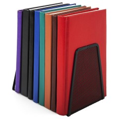 Держатель (ограничитель) подставка для книг BRAUBERG "Germanium Mesh", КОМПЛЕКТ 2 штуки, металл, 237977 - фото 7